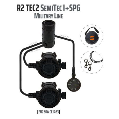 Détendeur R2 TEC2 MILITARY LINE Tecline octopus mano