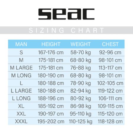 Seac SPACE 7 mm wet suit Homme