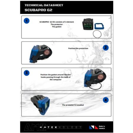 SCUBAPRO G2 computer screen protector in aluminium
