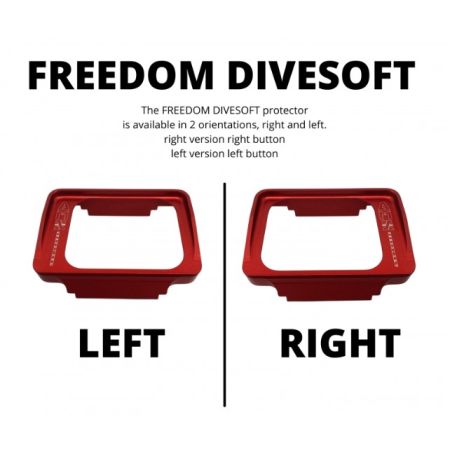 Divesoft Freedom dive computer screen protector in aluminium