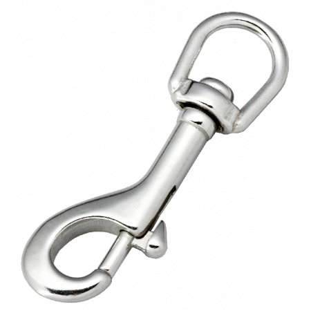 Stainless steel carabiner with swivel ring 64mm- DIVEAVENUE
