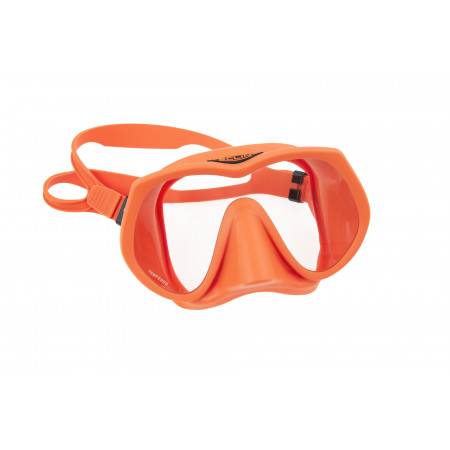 Diving mask Frameless TECLINE orange color